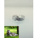 Pet Dog Cat Photo Engraved Ring With Free Sterling Silver Necklace · Pet Memorial Ring · Personalized Pet Remembrance