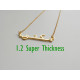 18ct Yellow Gold Arabic Name Necklace Super Thickness