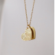 Personalized FingerPrint Heart Necklace In Sterling Silver