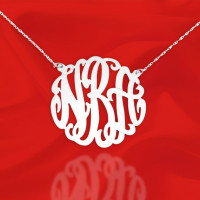 Large Monogram Initial Necklace