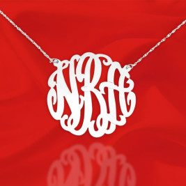 Large Monogram Initial Necklace