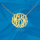 Large Monogram Initial Necklace