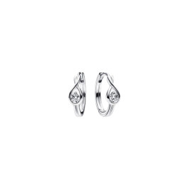 Infinite Sterling Silver Moissanite Diamond Hoop Earrings Pandora Like