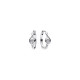 Infinite Sterling Silver Moissanite Diamond Hoop Earrings Pandora Like