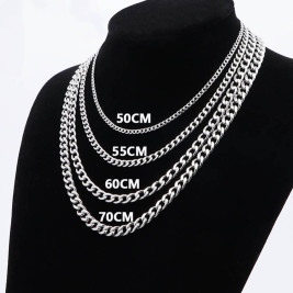 Gold Silver Wheat Chain Necklace for Men Women Unisex 3mm