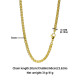 Gold Silver Wheat Chain Necklace for Men Women Unisex 5mm