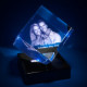 Square Crystal With Photo/Text Engraved Inside