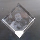 Square Crystal With Photo/Text Engraved Inside