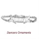Personalised Name Bracelet/Anklet - Sterling Silver