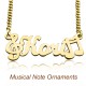 Personalised Name Necklace - 18ct Gold Plated