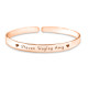 Personalised 8mm Endless Bangle - 18ct Rose Gold