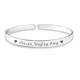 Personalised 8mm Endless Bangle - 925 Sterling Silver