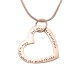 Personalised Always in My Heart Necklace - 18ct  Rose Gold Plated