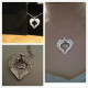 Personalised Angels Heart - Sterling Silver