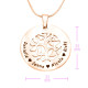 Personalised BFS Family Tree Necklace - 18ct Rose Gold Plated