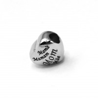 Personalised Mothers Heart Charm for Charm Bangle