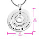 Personalised Circles of Love Necklace Teacher - Sterling Silver