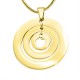 Personalised Circles of Love Necklace Teacher - 18ct GOLD Plated