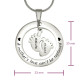 Personalised Cant Be Replaced Necklace - Single Feet 18mm - Sterling Silver