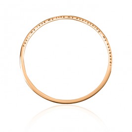 Personalised Classic Bangle - 18ct Rose Gold Plated