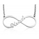 Personalised Single Infinity Name Necklace - Sterling Silver