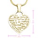 Personalised Heart of Hope Necklace - 18ct Gold Plated