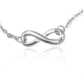 Personalised Neatie  Infinity Bracelet/Anklet - Sterling Silver