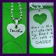 Personalised Dog Tag - Stolen Heart - Two Necklaces - Silver