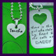 Personalised Dog Tag - Stolen Heart - Two Necklaces - Silver