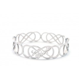 Personalised Endless Double Infinity Bangles