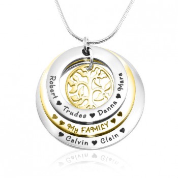 Personalised Family Triple Love - Two Tone - Gold n Silver