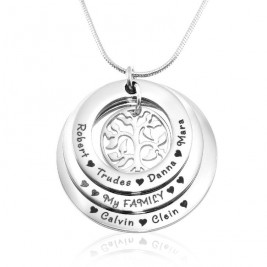 Personalised Family Triple Love - Sterling Silver