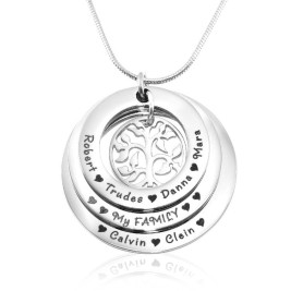 Personalised Family Triple Love - Sterling Silver