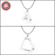 Personalised Mothers Heart Pendant Necklace Set Sterling Silver- Two Necklace