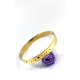 Personalised 8mm Endless Bangle - 18ct Gold Plated