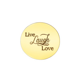 Personalised Live Laugh Love Disc - Dream Locket