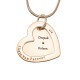 Personalised Love Forever Necklace - 18ct Rose Gold Plated