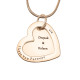 Personalised Love Forever Necklace - 18ct Rose Gold Plated