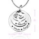 Personalised Mother's Disc Double Necklace - Sterling Silver
