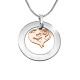 Personalised Mothers Love Necklace - Two Tone - Rose Gold Mother