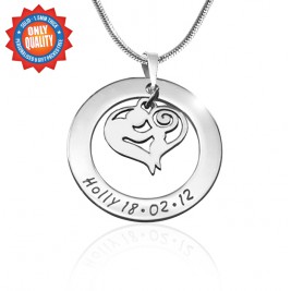 Personalised Mothers Love Necklace - Sterling Silver
