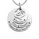 Personalised Mother's Disc Triple Necklace - Sterling Silver