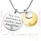 Personalised Mother Forever Necklace - Two Tone - Gold  Silver