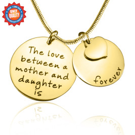 Personalised Mother Forever Necklace - 18ct Gold Plated