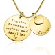 Personalised Mother Forever Necklace - 18ct Gold Plated