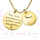Personalised Mother Forever Necklace - 18ct Gold Plated