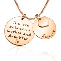 Personalised Mother Forever Necklace - 18ct Rose Gold Plated