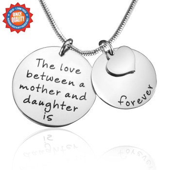 Personalised Mother Forever Necklace - Silver