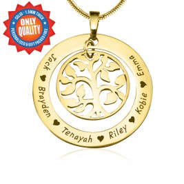 Personalised My Family Tree Necklace - 18ct Gold Plated