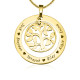 Personalised My Family Tree Necklace - 18ct Gold Plated